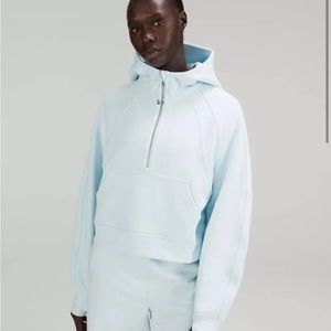 Cropped full zip scuba Lululemon blue